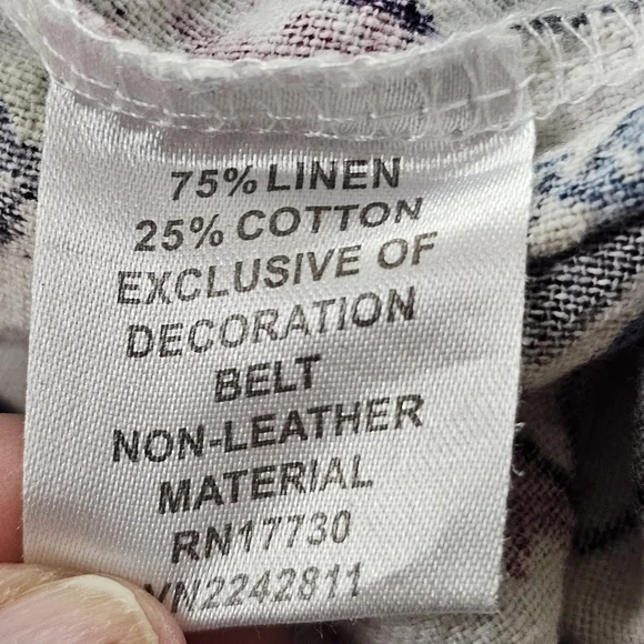 JNMY Floral Linen Maxi Dress in Large - Picture 6 of 8